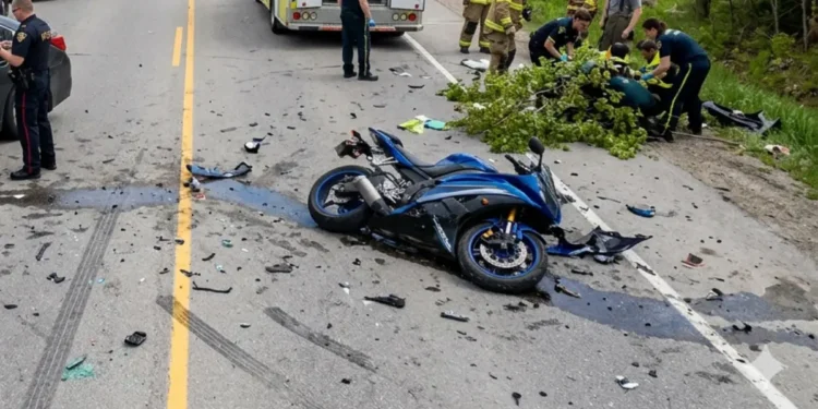 Ontario motorcycle crash news